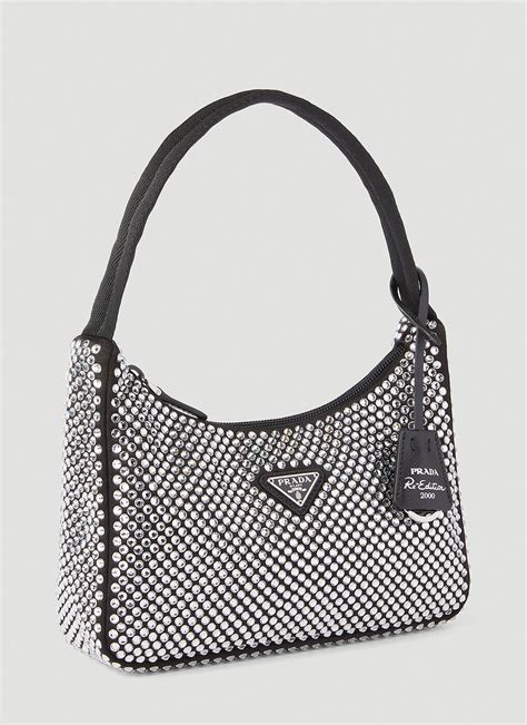 silver prada bag mini|prada checkered bag.